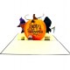 Handmade 3D Pop Up Card Happy Halloween Witch Wizard Grim Reaper Pumpkin Spider Gothic Cosplay Celebrations