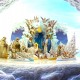 Handmade 3D Pop Up Christmas Card Nativity Holy Family Manger Three Kings Seasonal Greetings Celebrations card, Xmas home gift, ornaments, decorations