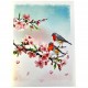 Handmade 3D Pop Up Greeting Card Robin Cherry Blossom, Birthday, Valentine's Day, wedding Anniversary, Mother's Day, Housewarming, Retirement, Thank You, Miss You, Blank