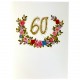 Handmade 3D pop up card 60 Sixty happy birthday rose flower pot celebrations 