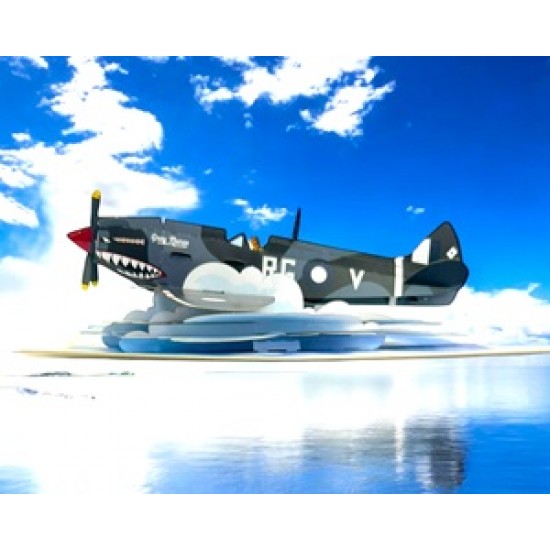 Handmade 3D Pop Up Card Spitfire Birthday, Wedding Anniversary, Valentine's Day, Father's Day, Pass Pilot Exam,Blank Greetings