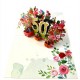 BC Worldwide Ltd handmade 3D pop up card 50 fifty happy birthday rose flower 