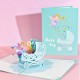 Handmade 3D Pop Up Card baby boy new baby birth baby shower congratulations celebrations