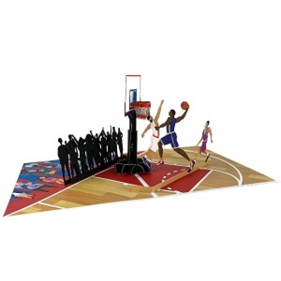 Handmade 3D Pop Up Card Basketball Team Birthday Wedding Anniversary Valentine's Day Father's Day Graduation Father's Day Blank Friendship Celebrations