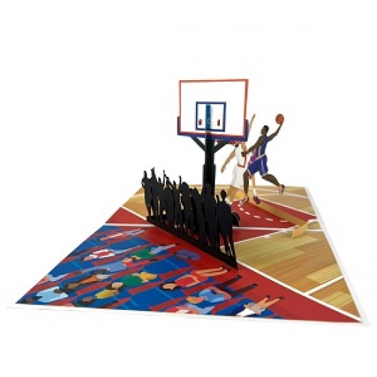 Handmade 3D Pop Up Card Basketball Team Birthday Wedding Anniversary Valentine's Day Father's Day Graduation Father's Day Blank Friendship Celebrations