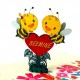 Handmade 3D Pop Up Card Bee Mine Birthday Valentine's Day Proposal Engagement Wedding Anniversary Celebrations