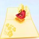 Handmade 3D Pop Up Card Buddha birthday Valentine's day Anniversary Pass Exam New Home Good Luck Religious Card