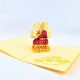 Handmade 3D Pop Up Card Buddha birthday Valentine's day Anniversary Pass Exam New Home Good Luck Religious Card