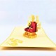 Handmade 3D Pop Up Card Buddha birthday Valentine's day Anniversary Pass Exam New Home Good Luck Religious Card