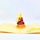 Handmade 3D Pop Up Card Buddha birthday Valentine's day Anniversary Pass Exam New Home Good Luck Religious Card