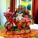 Handmade 3D Pop Up Cat Bike Flower Cart Birthday, Mother's Day, New Home House, Wedding Anniversary, Valentines Day, Retirement, Holiday Blank Celebrations