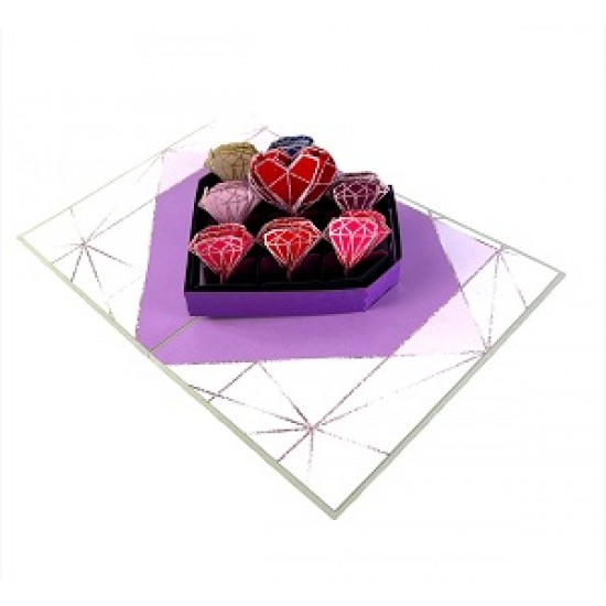 Handmade 3D Pop Up Card Chocolate Box Birthday, Valentine's Day, Wedding Anniversary, Mother's Day, Blank Card, Celebrations Card, Love Card.