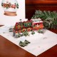 Handmade 3D pop up Christmas card Merry Xmas train Santa Claus snowman gift blank