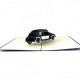 Handmade 3D Pop Up Card Classic Black Car Birthday Wedding Anniversary Valentine's Day Father's Day Mother's Day New Car Pass Driving License Blank Celebration