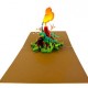 Handmade 3D Pop Up Card dinosaur volcano birthday Valentine's day Father's day Holiday New Pet Celebrations