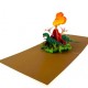 Handmade 3D Pop Up Card dinosaur volcano birthday Valentine's day Father's day Holiday New Pet Celebrations