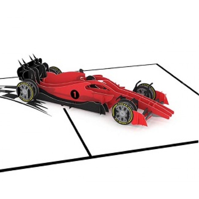 F1 Racing 3D Pop Up Card  Cool 3D Greeting Card- Liif 