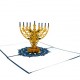 Handmade 3D pop up card Hanukkah Jewish Festival Chanukah blank card celebrations card