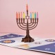 Handmade 3D Pop Up Card Happy Hanukkah Jewish Festival Greeting Celebrations Card