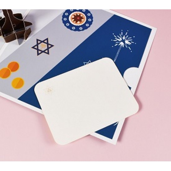 Handmade 3D Pop Up Card Happy Hanukkah Jewish Festival Greeting Celebrations Card