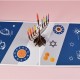 Handmade 3D Pop Up Card Happy Hanukkah Jewish Festival Greeting Celebrations Card