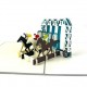 Handmade 3D Pop Up Card Horse Racing Birthday, wedding Anniversary, Valentines Day, Mother's Day, Father's Day, Blank Celebrations