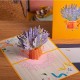 Handmade 3D Pop up Card Lavender Pot Birthday, Valentine's Day, Mother's Day, Thank you, Retirement, New Home, Wedding Anniversary, Love Friendship Blank Card