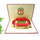 Handmade 3D Pop Up Card Liverpool Football Stadium Birthday, Valentine's day, Father's Day, Wedding Anniversary, Graduation, Christmas Love Friendship Celebrations Card