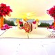 Handmade 3D Pop Up Card Love Cupid Angels Birthday Valentines Day Marriage Proposal Engagement Wedding Anniversary Celebrations Card