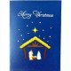 Handmade 3D Pop Up Christmas Card Nativity Holy Family Manger Three Kings Seasonal Greetings Celebrations card, Xmas home gift, ornaments, decorations