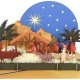 Handmade 3D Pop Up Christmas Card Nativity Holy Family Manger Three Kings Seasonal Greetings Celebrations card, Xmas home gift, ornaments, decorations