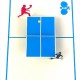 Handmade 3D Pop Up Card Ping Pong Table Tennis Birthday Father's Day Valentine's Day Anniversary Love Friendship Blank Celebrations Card