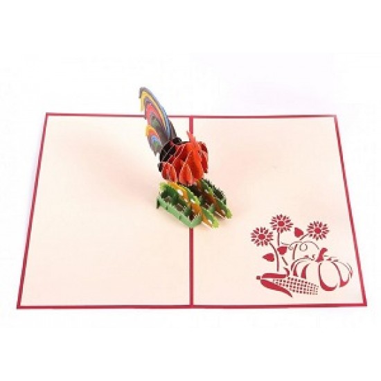 Handmade 3D Pop Up Card Rooster Birthday Mother's Day Father's Day Wedding Anniversary Valentine's Day New Pet