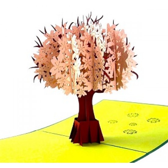 Handmade 3D Pop Up Card Cherry Blossom Birthday Mother's Day Wedding Anniversary Valentine's Day new home retirement thank you 