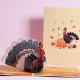 Handmade 3D pop up card Thanksgiving Turkey Pumpkin harvest celebrations blank greetings love friendship family