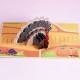 Handmade 3D pop up card Thanksgiving Turkey Pumpkin harvest celebrations blank greetings love friendship family