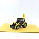 Handmade 3D Pop Up Card Excavator Tractor Birthday Father's Day Anniversary Valentine's Day Blank Greetings