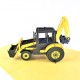 Handmade 3D Pop Up Card Excavator Tractor Birthday Father's Day Anniversary Valentine's Day Blank Greetings