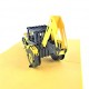 Handmade 3D Pop Up Card Excavator Tractor Birthday Father's Day Anniversary Valentine's Day Blank Greetings