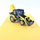 Handmade 3D Pop Up Card Excavator Tractor Birthday Father's Day Anniversary Valentine's Day Blank Greetings