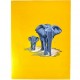 Handmade 3D Pop Up Card Two Elephants Birthday, Valentine's Day, Wedding Anniversary, Father's Day, Mother's Day, Holiday Vacation, Blank Love Friendship Celebrations Card