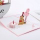 Handmade 3D Pop Up Card Winnie the Pooh Happy Birthday cake candle balloon Cartoon card for kids child son daughter granddaughter grandson