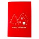 Handmade 3D Pop up Christmas Card Merry Xmas Happy New Year Tree Farmhouse Cottage Seasonal Greeting Celebrations Card