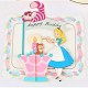 Handmade 4D Pop Up Card Box Alice in Wonderland honeycomb Happy Birthday Cupcake cat racoon party invitation 