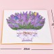 Handmade 4D Pop Up Card Lavender Bouquet Birthday Valentine's Mother's Day Wedding Graduation Anniversary Thank you Leaving New Home Retirement Sympathy