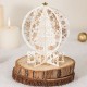 BC Worldwide Ltd 4D pop up Christmas card happy Christmas white gold glitter snowflakes Xmas tree gift ornament decorations