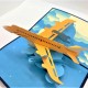 Handmade 3D Pop Up Card Passenger Jet Aircraft Airline airplane Aviation Birthday Graduation Exam Pass Pilot Father's Day Wedding Anniversary Valentine's Day