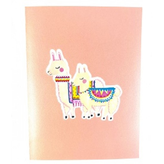 3d Pop Up Card Alpaca Llama Animal Birthday,wedding Anniversay,valentine's Day,mother's Day,father's Day,baby Shower Birth,noving.leaving,travel Holiday Outdoor Invitation