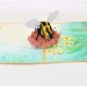 Handmade 3d Pop Up Card Bee Flower Birthday,valentine's Day,mother's Day,wedding Anniversary,friendship,blank Greetings,thank You,celebrations Card