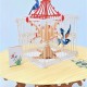 4D Pop Up Greeting Card Bird Cage Table Birthday Valentines Day Wedding Anniversary Engagement Father's Day Mother's Day Christmas Proposal Garden Show Invitation